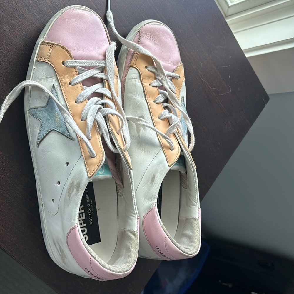 Golden Goose limited edition pastel Superstars size 41